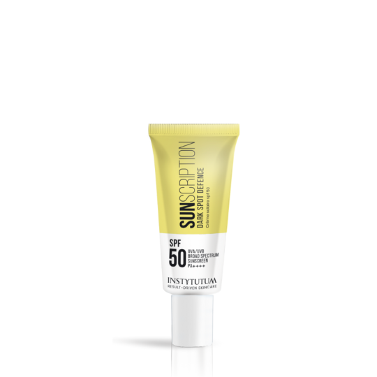 Travel size сонцезахисного крему sunscription dark spot defence spf50, 10 мл, INSTYTUTUM